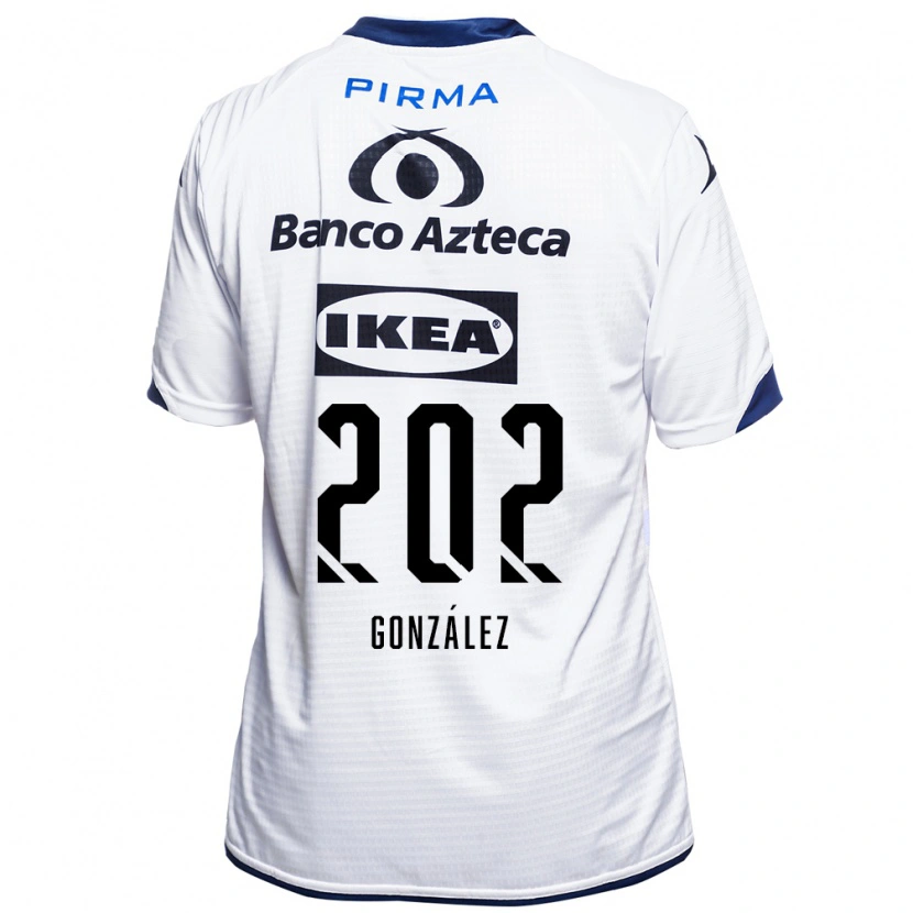 Danxen Femme Maillot Isaac González #202 Blanc Noir Bleu Tenues Domicile 2026/27 T-Shirt