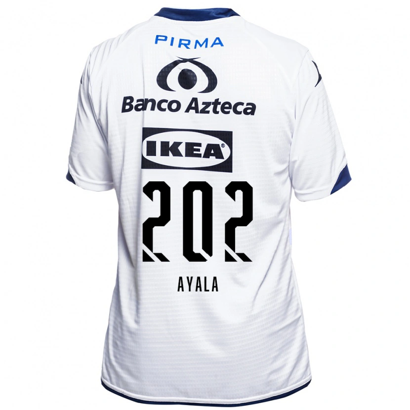Danxen Femme Maillot Diego Ayala #202 Blanc Noir Bleu Tenues Domicile 2026/27 T-Shirt