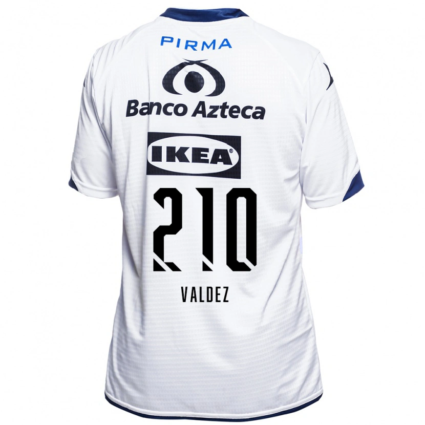 Danxen Femme Maillot Jesús Valdez #210 Blanc Noir Bleu Tenues Domicile 2026/27 T-Shirt
