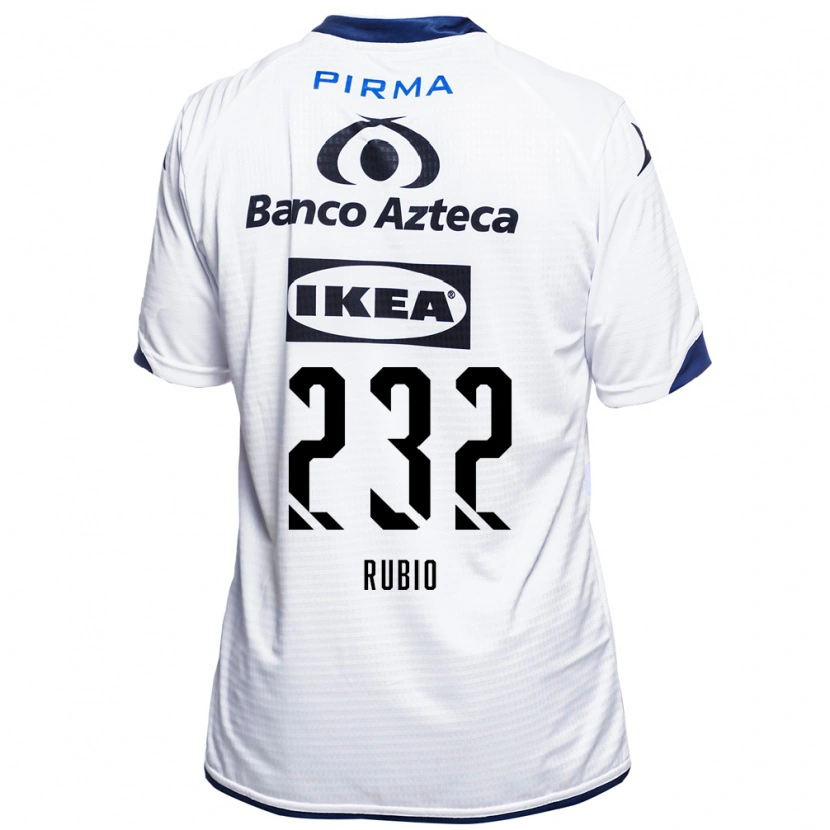 Danxen Femme Maillot Gregorio Rubio #232 Blanc Noir Bleu Tenues Domicile 2026/27 T-Shirt