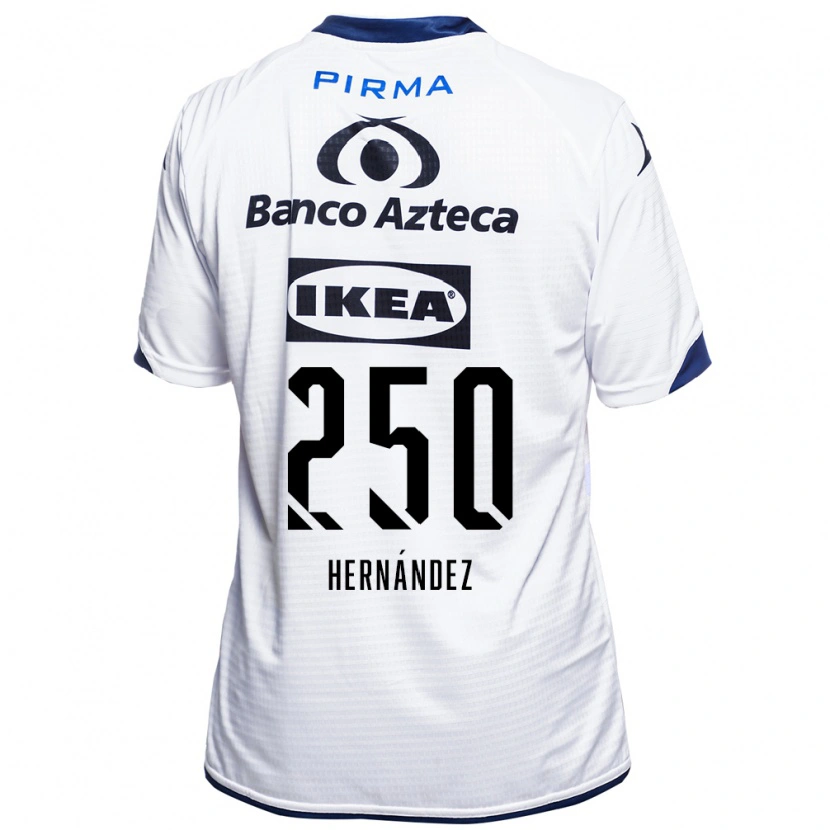Danxen Femme Maillot Arvin Hernández #250 Blanc Noir Bleu Tenues Domicile 2026/27 T-Shirt