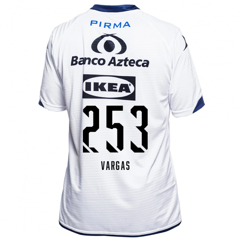Danxen Femme Maillot Edwin Vargas #253 Blanc Noir Bleu Tenues Domicile 2026/27 T-Shirt