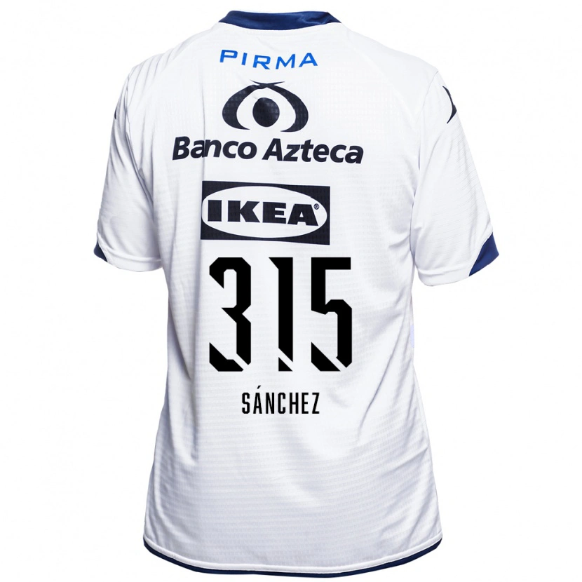 Danxen Femme Maillot Santiago Sánchez #315 Blanc Noir Bleu Tenues Domicile 2026/27 T-Shirt