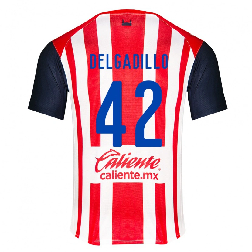 Danxen Femme Maillot Diego Delgadillo #42 Rouge Noir Blanc Tenues Domicile 2026/27 T-Shirt