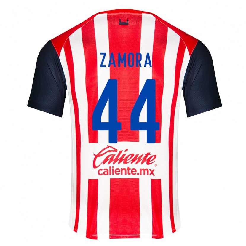 Danxen Femme Maillot Saúl Zamora #44 Rouge Noir Blanc Tenues Domicile 2026/27 T-Shirt