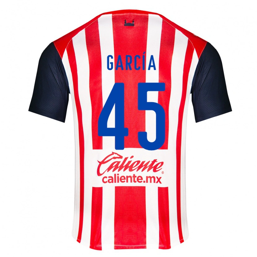 Danxen Femme Maillot Eduardo García #45 Rouge Noir Blanc Tenues Domicile 2026/27 T-Shirt
