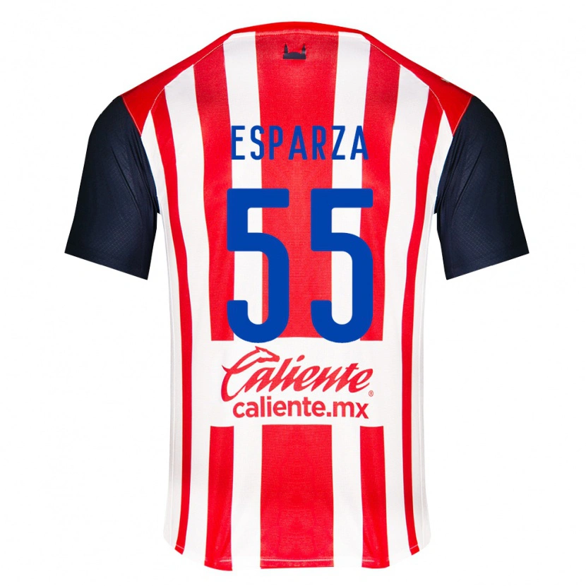 Danxen Femme Maillot Sebastián Esparza #55 Rouge Noir Blanc Tenues Domicile 2026/27 T-Shirt