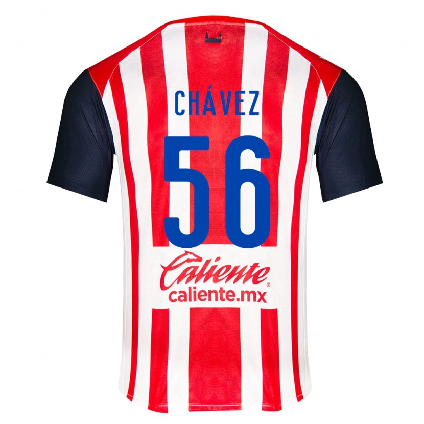 Danxen Femme Maillot Ángel Chávez #56 Rouge Noir Blanc Tenues Domicile 2026/27 T-Shirt
