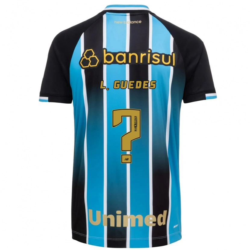 Danxen Femme Maillot Luis Guedes #0 Bleu Marron Noir Tenues Domicile 2026/27 T-Shirt