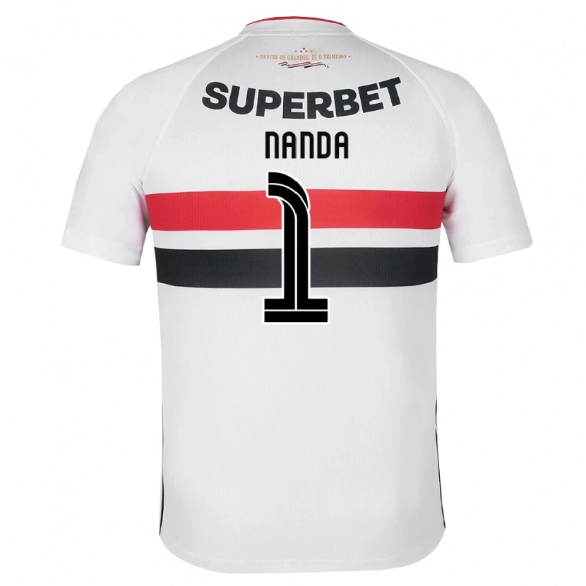 Danxen Femme Maillot Nanda #1 Blanc Rouge Noir Tenues Domicile 2026/27 T-Shirt