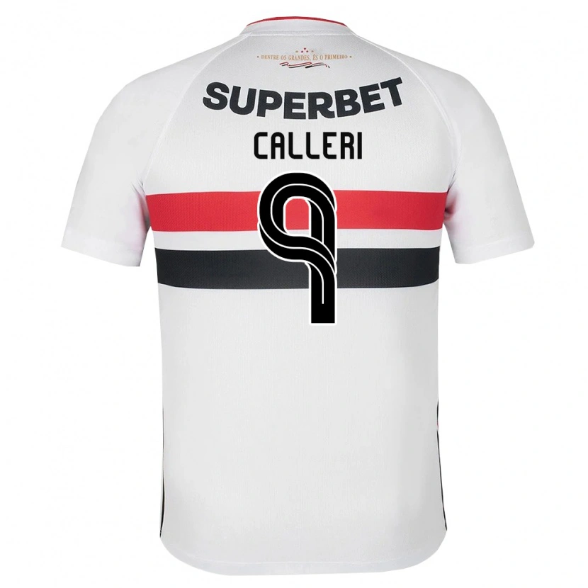 Danxen Femme Maillot Jonathan Calleri #9 Blanc Rouge Noir Tenues Domicile 2026/27 T-Shirt