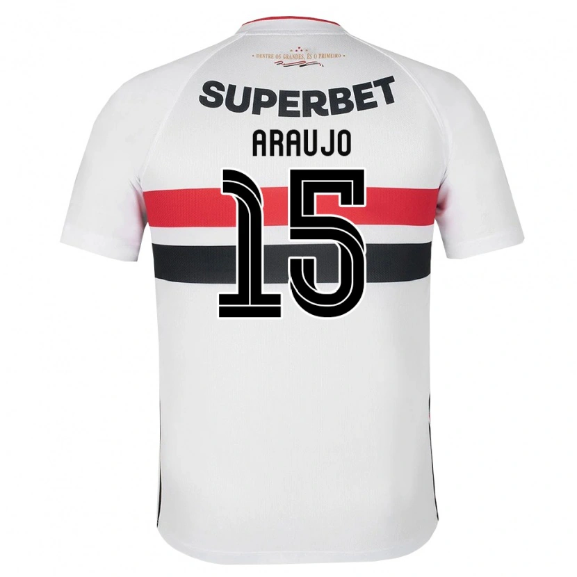 Danxen Femme Maillot Michel Araújo #15 Blanc Rouge Noir Tenues Domicile 2026/27 T-Shirt