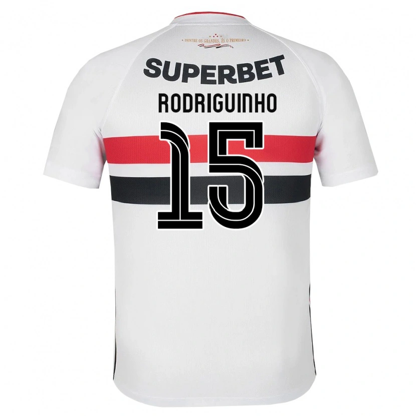 Danxen Femme Maillot Rodriguinho #15 Blanc Rouge Noir Tenues Domicile 2026/27 T-Shirt