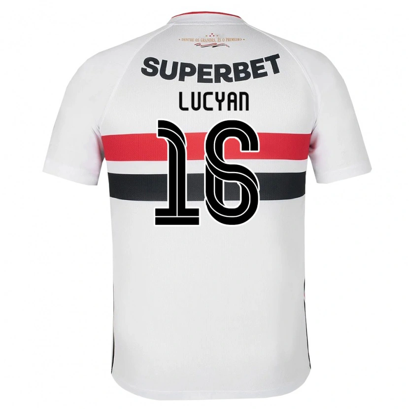 Danxen Femme Maillot Lucyan Gabriel Arruda Delgado #16 Blanc Rouge Noir Tenues Domicile 2026/27 T-Shirt