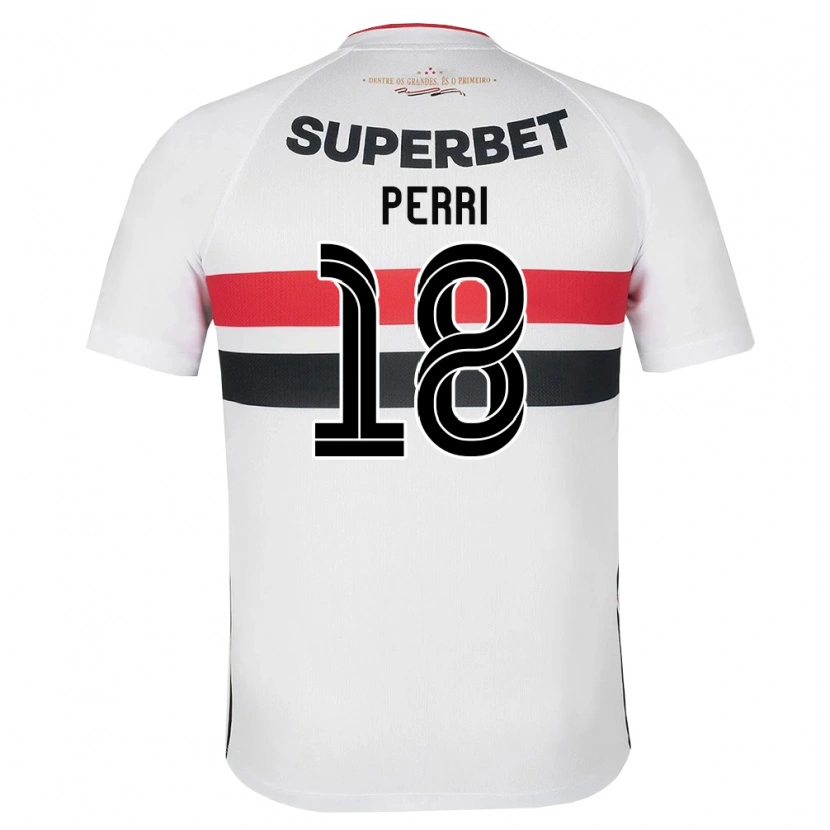 Danxen Femme Maillot Lucas Perri #18 Blanc Rouge Noir Tenues Domicile 2026/27 T-Shirt