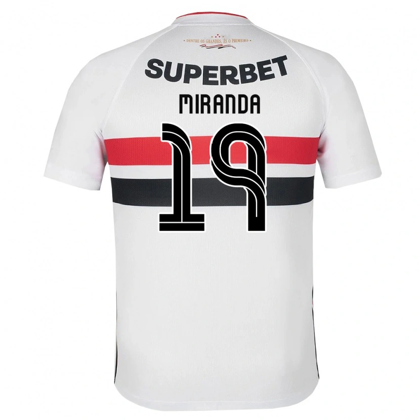 Danxen Femme Maillot Gustavo Miranda #19 Blanc Rouge Noir Tenues Domicile 2026/27 T-Shirt