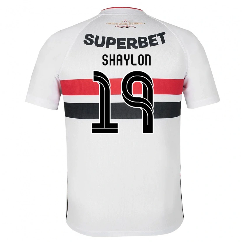 Danxen Femme Maillot Shaylon #19 Blanc Rouge Noir Tenues Domicile 2026/27 T-Shirt