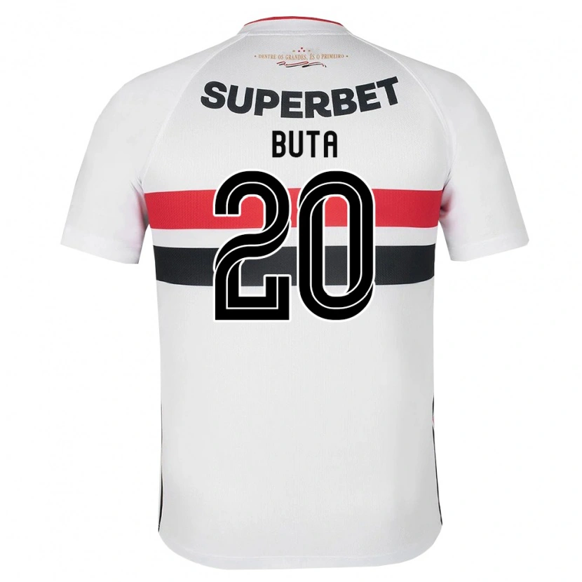 Danxen Femme Maillot Aurélio Buta #20 Blanc Rouge Noir Tenues Domicile 2026/27 T-Shirt