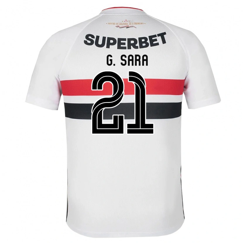 Danxen Femme Maillot Gabriel Sara #21 Blanc Rouge Noir Tenues Domicile 2026/27 T-Shirt