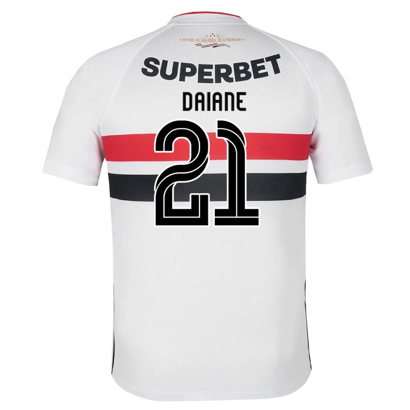 Danxen Femme Maillot Daiane #21 Blanc Rouge Noir Tenues Domicile 2026/27 T-Shirt
