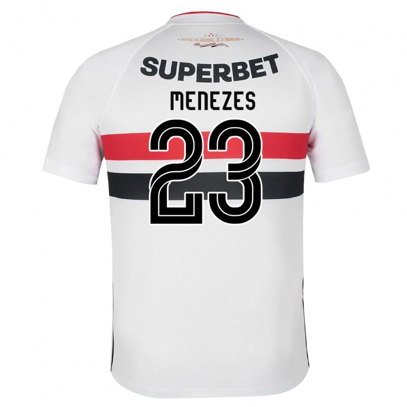 Danxen Femme Maillot Bia Menezes #23 Blanc Rouge Noir Tenues Domicile 2026/27 T-Shirt