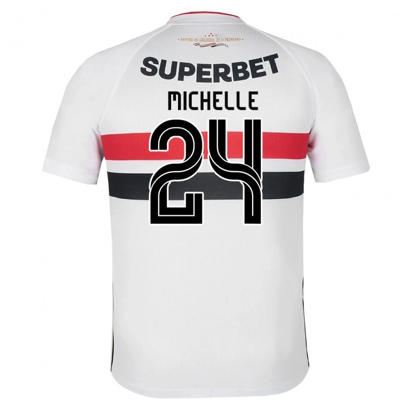 Danxen Femme Maillot Michelle #24 Blanc Rouge Noir Tenues Domicile 2026/27 T-Shirt