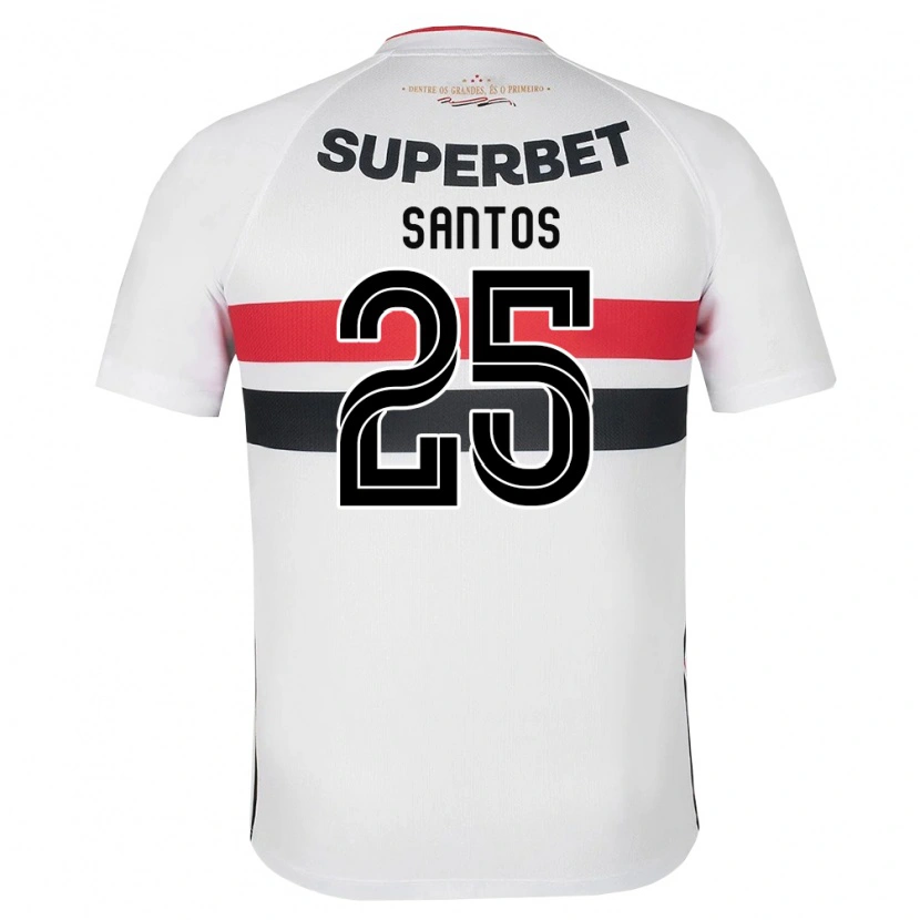 Danxen Femme Maillot Mariana Santos #25 Blanc Rouge Noir Tenues Domicile 2026/27 T-Shirt