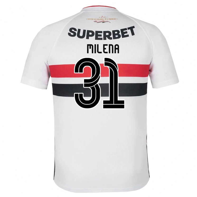 Danxen Femme Maillot Milena #31 Blanc Rouge Noir Tenues Domicile 2026/27 T-Shirt