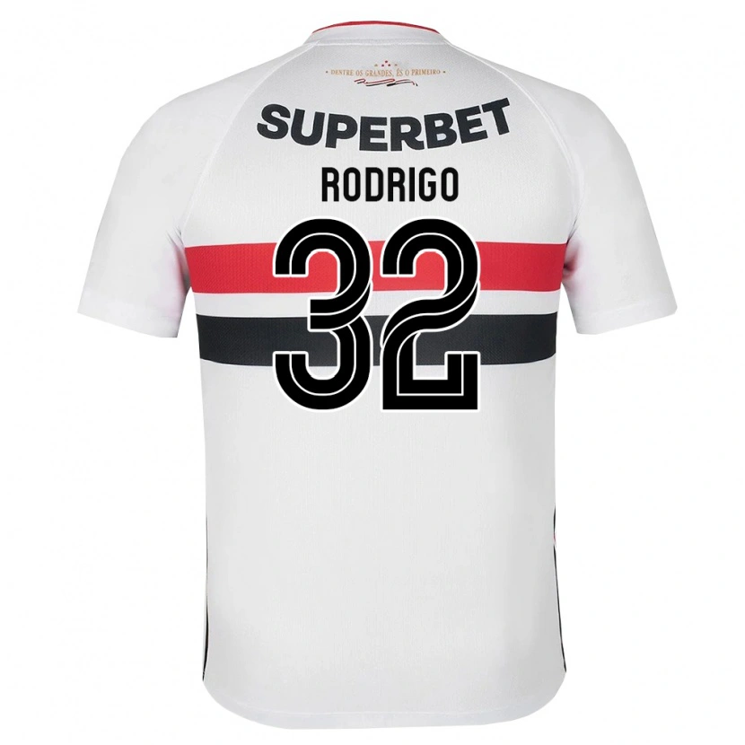 Danxen Femme Maillot Rodrigo #32 Blanc Rouge Noir Tenues Domicile 2026/27 T-Shirt
