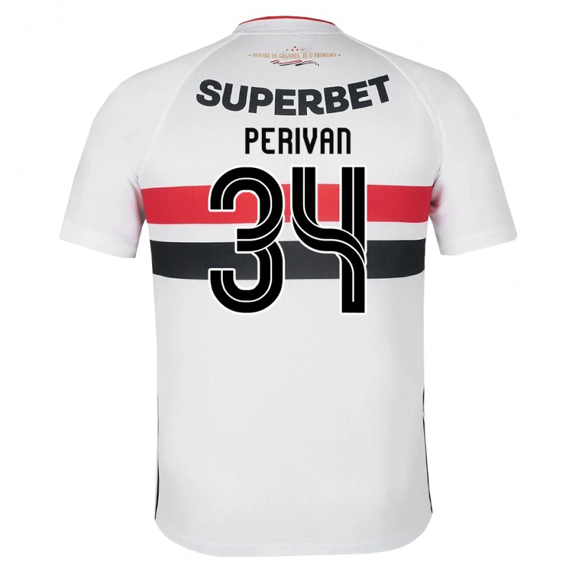Danxen Femme Maillot Perivan Dos Santos #34 Blanc Rouge Noir Tenues Domicile 2026/27 T-Shirt
