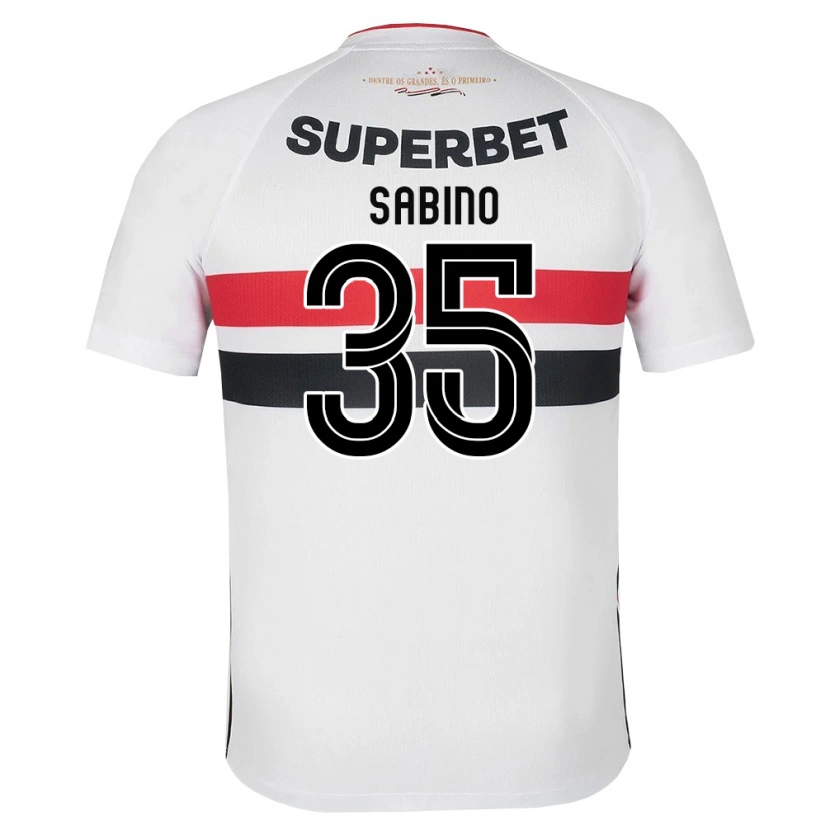 Danxen Femme Maillot José Sabino Chagas Monteiro #35 Blanc Rouge Noir Tenues Domicile 2026/27 T-Shirt