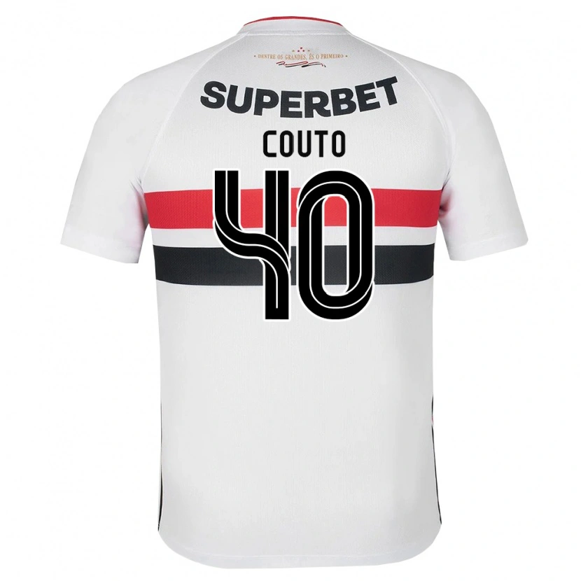 Danxen Femme Maillot Thiago Couto #40 Blanc Rouge Noir Tenues Domicile 2026/27 T-Shirt