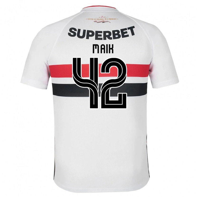 Danxen Femme Maillot Maik Gomes Viegas #42 Blanc Rouge Noir Tenues Domicile 2026/27 T-Shirt