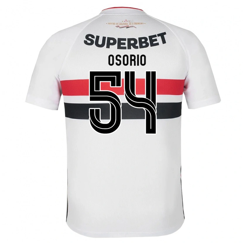 Danxen Femme Maillot Luis Osorio #54 Blanc Rouge Noir Tenues Domicile 2026/27 T-Shirt