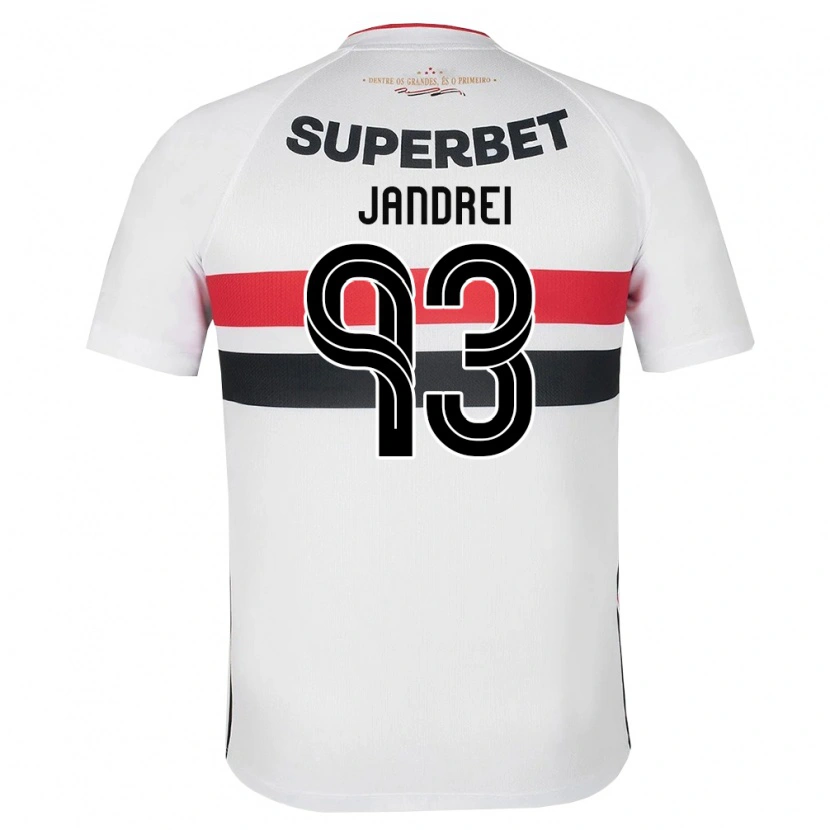 Danxen Femme Maillot Jandrei #93 Blanc Rouge Noir Tenues Domicile 2026/27 T-Shirt