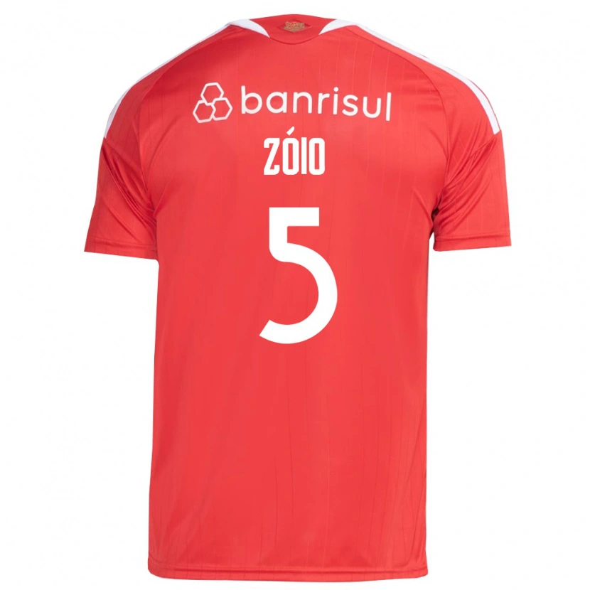 Danxen Femme Maillot Zóio #5 Rouge Blanc Tenues Domicile 2026/27 T-Shirt