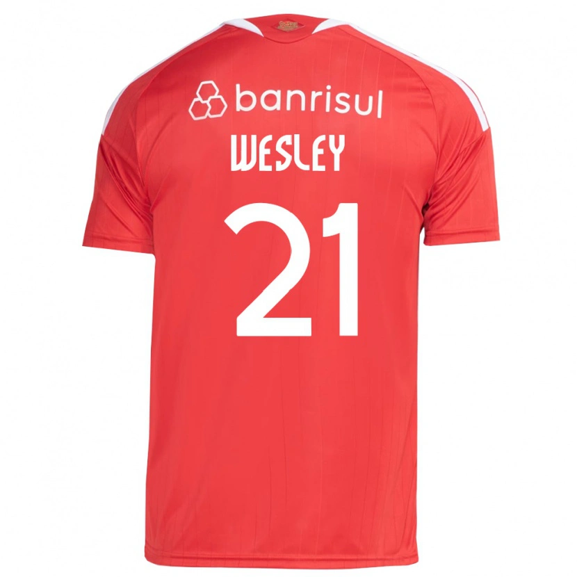 Danxen Femme Maillot Wesley #21 Rouge Blanc Tenues Domicile 2026/27 T-Shirt