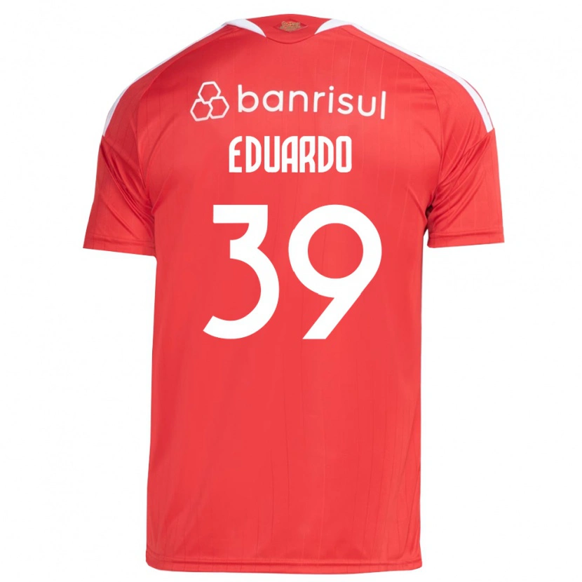 Danxen Femme Maillot Carlos Eduardo #39 Rouge Blanc Tenues Domicile 2026/27 T-Shirt