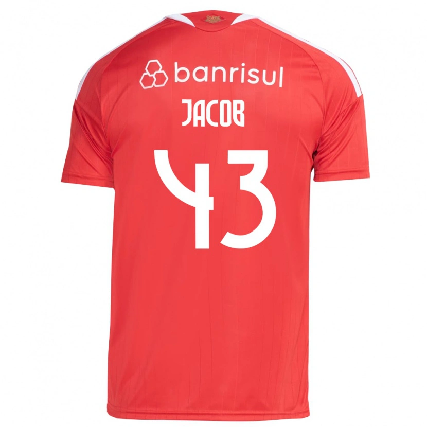 Danxen Femme Maillot Bernardo Jacob #43 Rouge Blanc Tenues Domicile 2026/27 T-Shirt