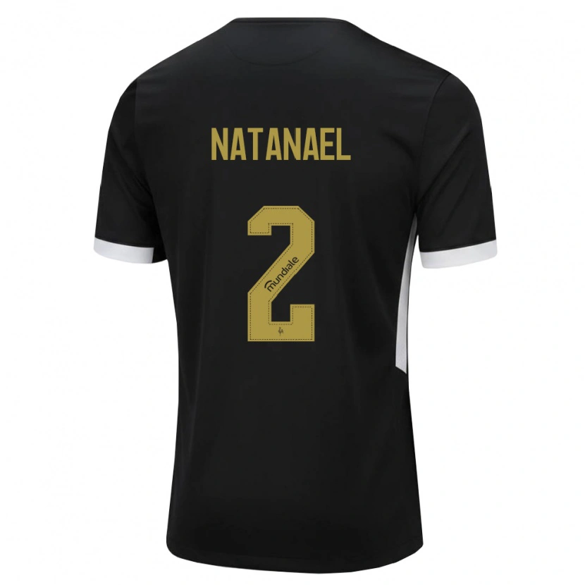 Danxen Femme Maillot Natanael Moreira Milouski #2 Noir Blanc Jaune Tenues Domicile 2026/27 T-Shirt