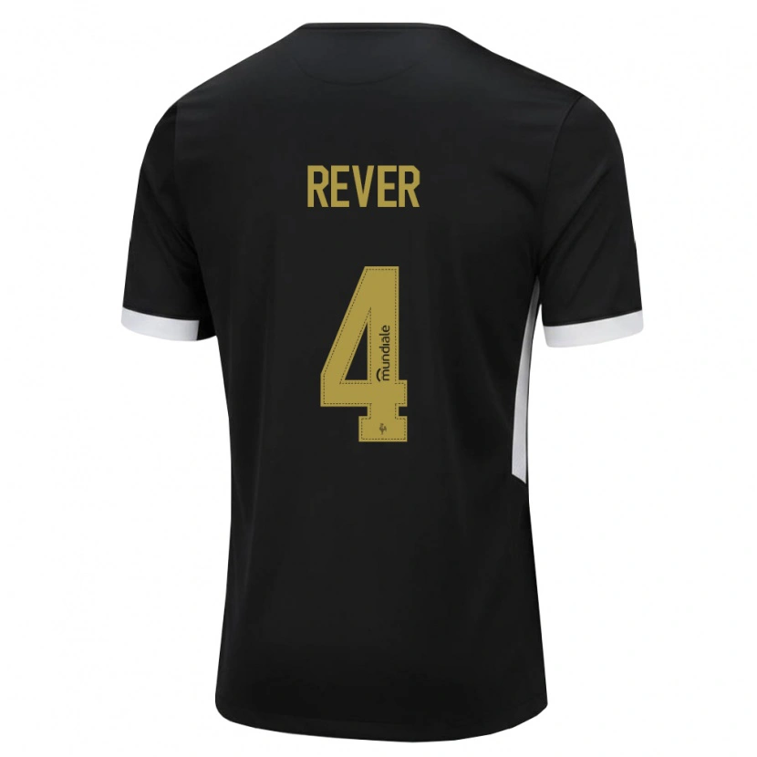 Danxen Femme Maillot Rever #4 Noir Blanc Jaune Tenues Domicile 2026/27 T-Shirt