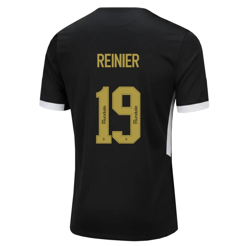 Danxen Femme Maillot Reinier Jesus Carvalho #19 Noir Blanc Jaune Tenues Domicile 2026/27 T-Shirt