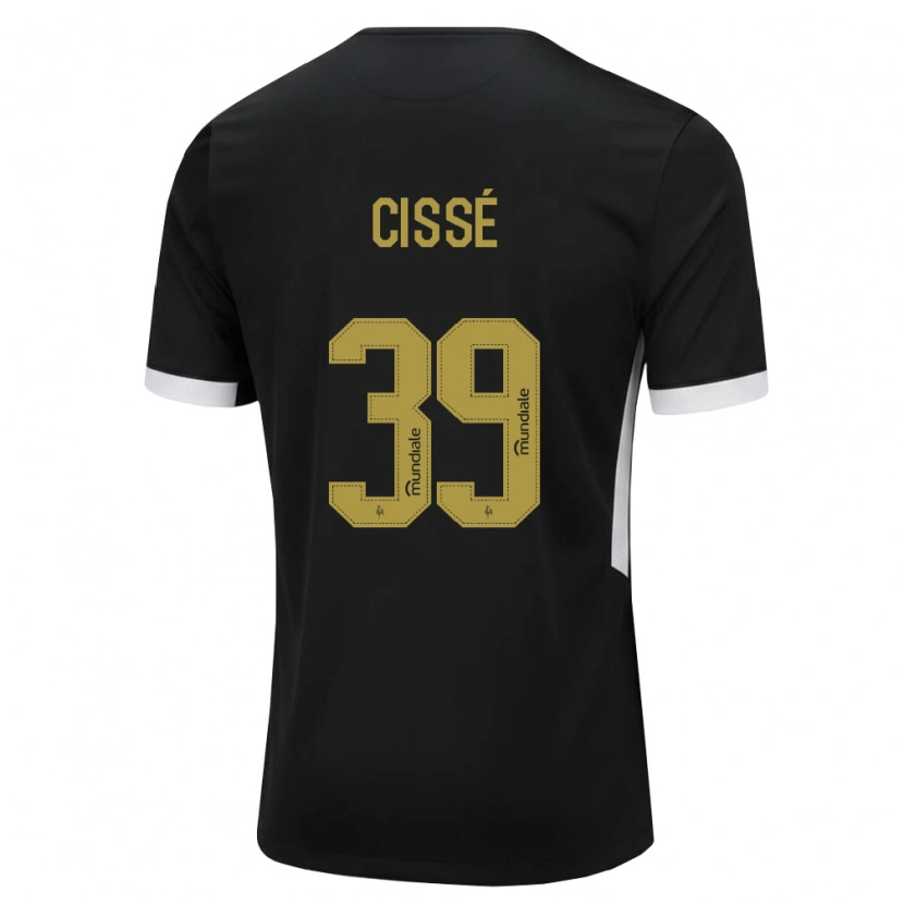 Danxen Femme Maillot Mamady Cissé #39 Noir Blanc Jaune Tenues Domicile 2026/27 T-Shirt