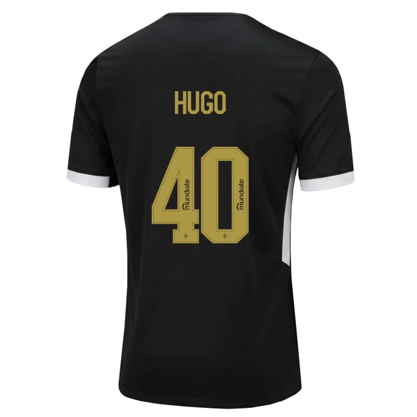 Danxen Femme Maillot Victor Hugo #40 Noir Blanc Jaune Tenues Domicile 2026/27 T-Shirt