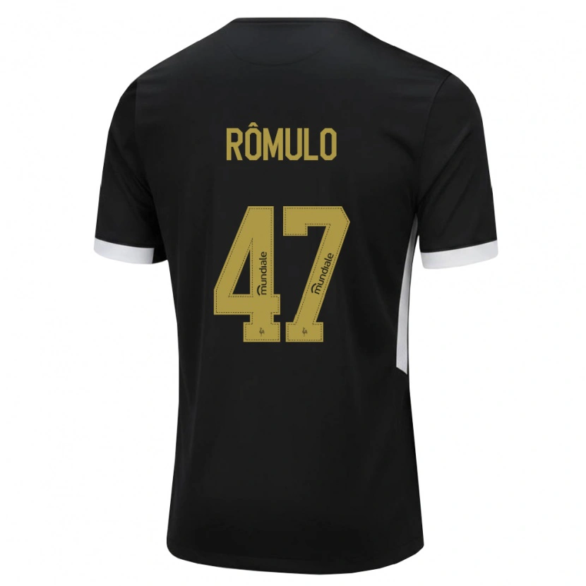 Danxen Femme Maillot Rômulo Helberte Pereira Júnior #47 Noir Blanc Jaune Tenues Domicile 2026/27 T-Shirt