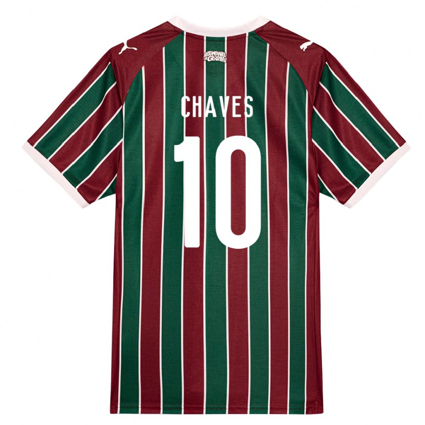 Danxen Femme Maillot Carol Chaves #10 Vert Bourgogne Blanc Tenues Domicile 2026/27 T-Shirt