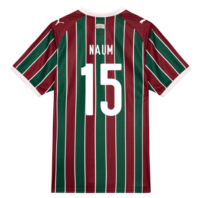 Danxen Femme Maillot Jonas Naum #15 Vert Bourgogne Blanc Tenues Domicile 2026/27 T-Shirt