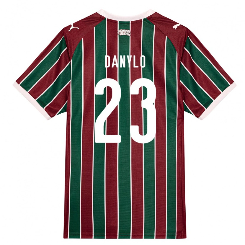 Danxen Femme Maillot Danylo Do Amaral Barroso #23 Vert Bourgogne Blanc Tenues Domicile 2026/27 T-Shirt