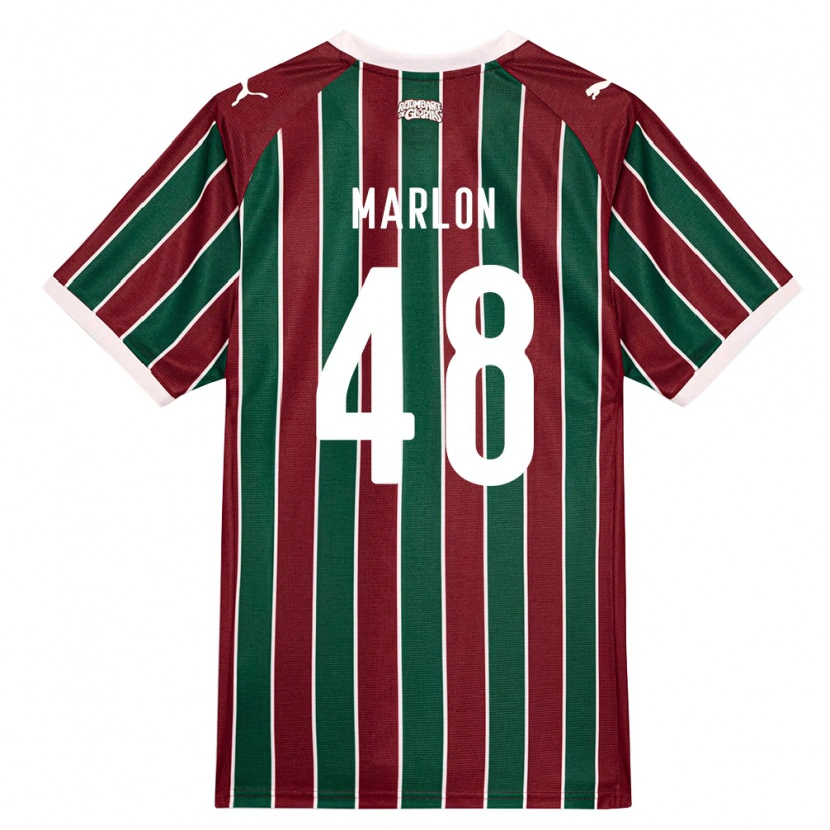 Danxen Femme Maillot Marlon Almeida Da Silva Ignacio #48 Vert Bourgogne Blanc Tenues Domicile 2026/27 T-Shirt