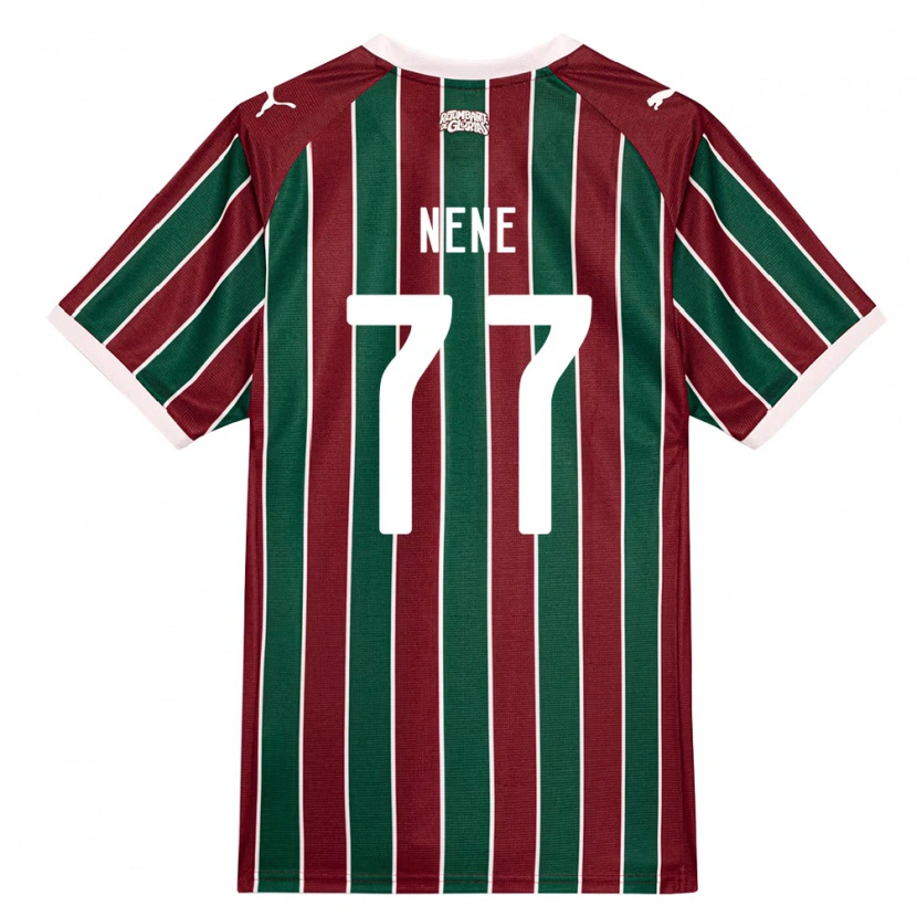 Danxen Femme Maillot Nene #77 Vert Bourgogne Blanc Tenues Domicile 2026/27 T-Shirt